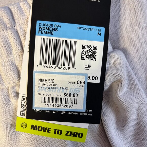 Ladies Nike Nsw Short Ft M2Z Grey  - Medium - - Picture 4 of 4